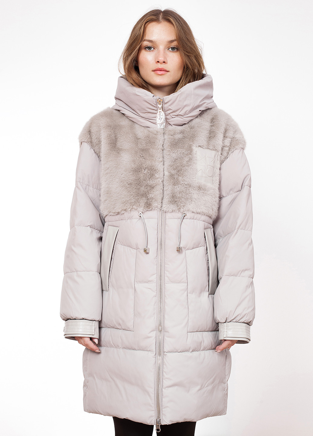 Кавова зимня куртка куртка-пальто Visdeer