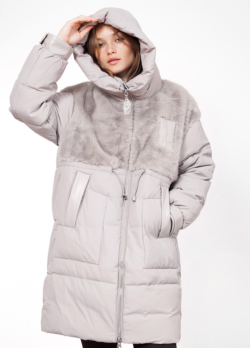 Кавова зимня куртка куртка-пальто Visdeer