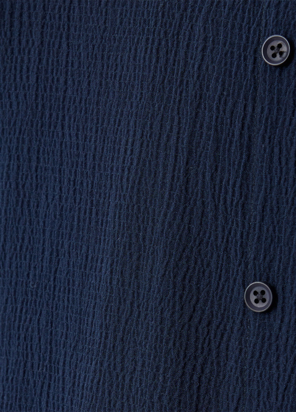 Темно-синяя кэжуал рубашка однотонная KOTON