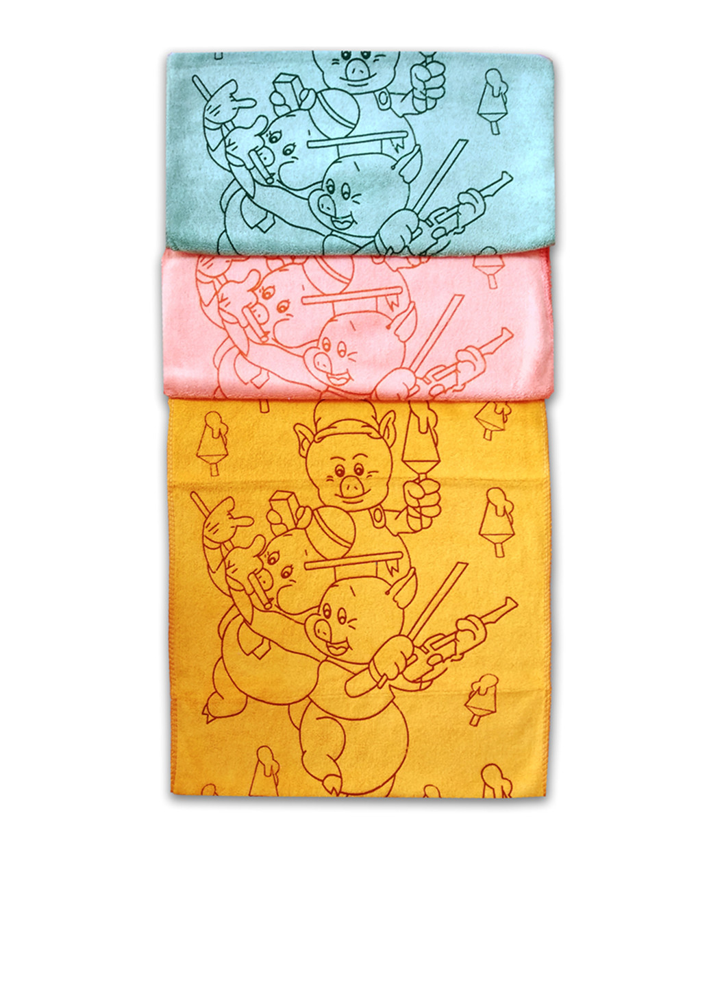 No Brand полотенце, 35х75 см рисунок оранжевый производство - Китай