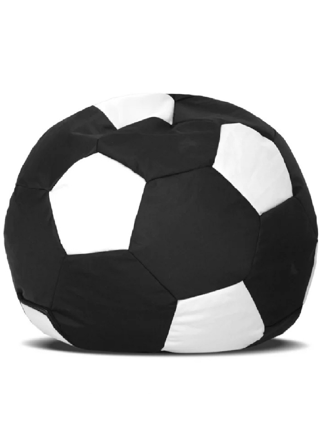Бескаркасное кресло мешок мяч футбольный 120х120 см (31247-Нов) Черный с белым Francesco Marconi (251157598)