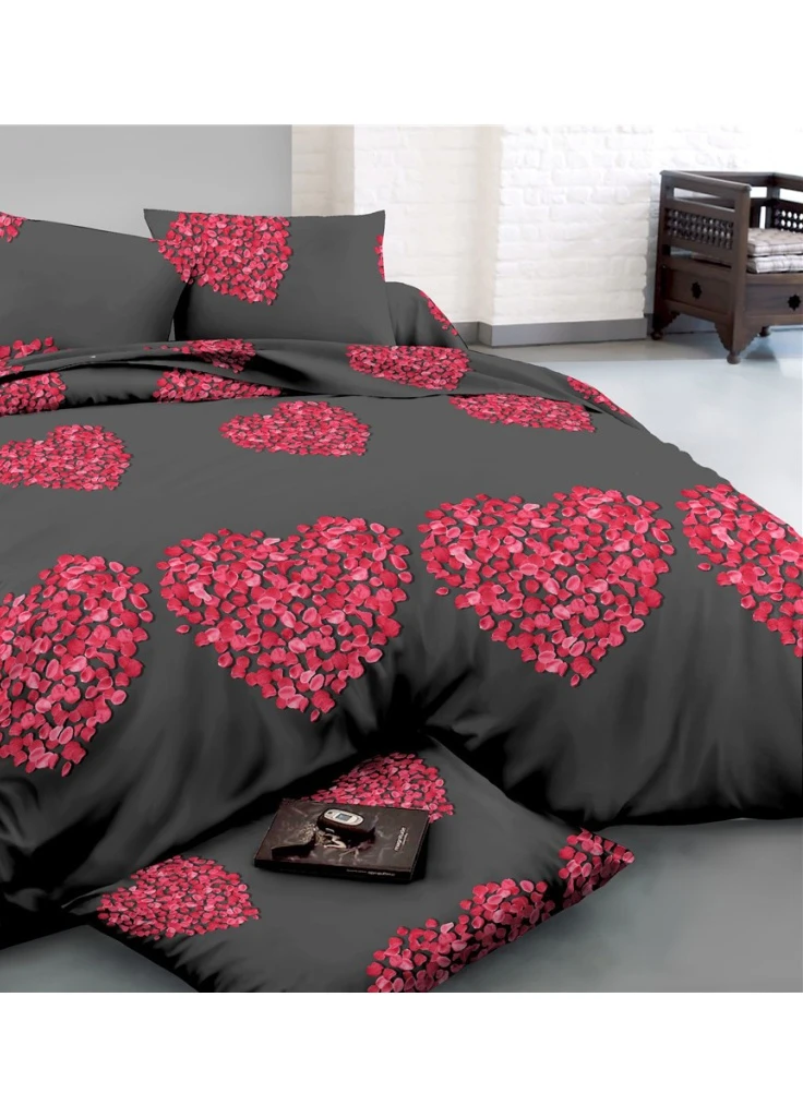 Постільна білизна Сатин 22-1290-1 Heart of flowers 175х210 двоспальний (2200004110202) Mirson (254009903)