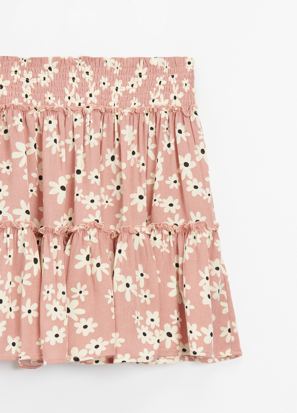 Розово-коричневая кэжуал цветочной расцветки юбка House клешированная