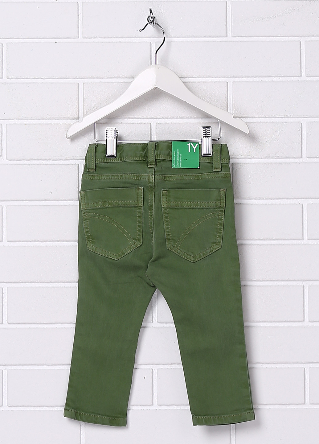 Зеленые демисезонные джинсы United Colors of Benetton