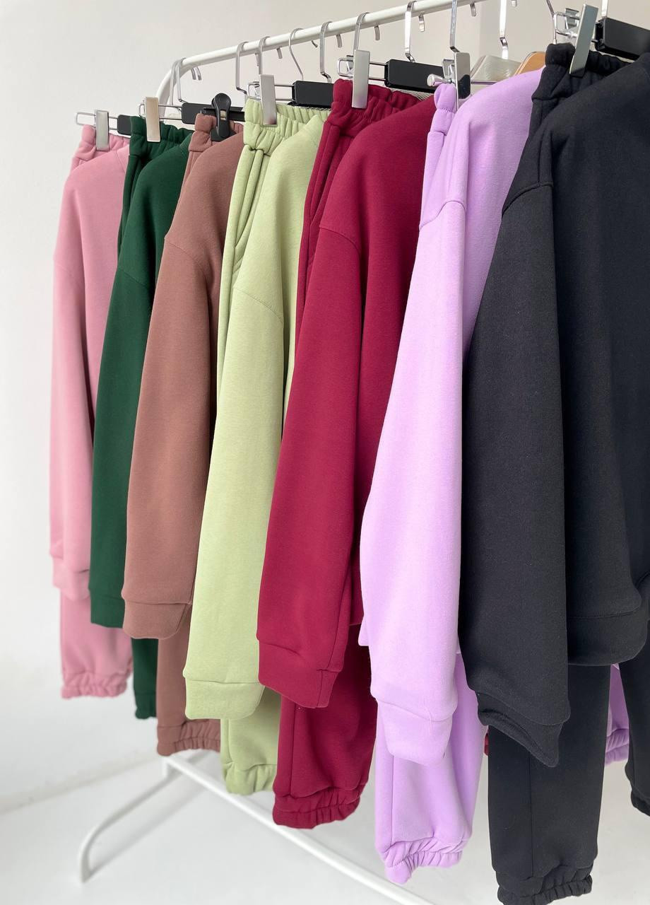 Спортивный костюм женский теплый с начесом XS-4XL(42-44 46-48 50-52 54-56) ИЗУМРУД No Brand (254565459)