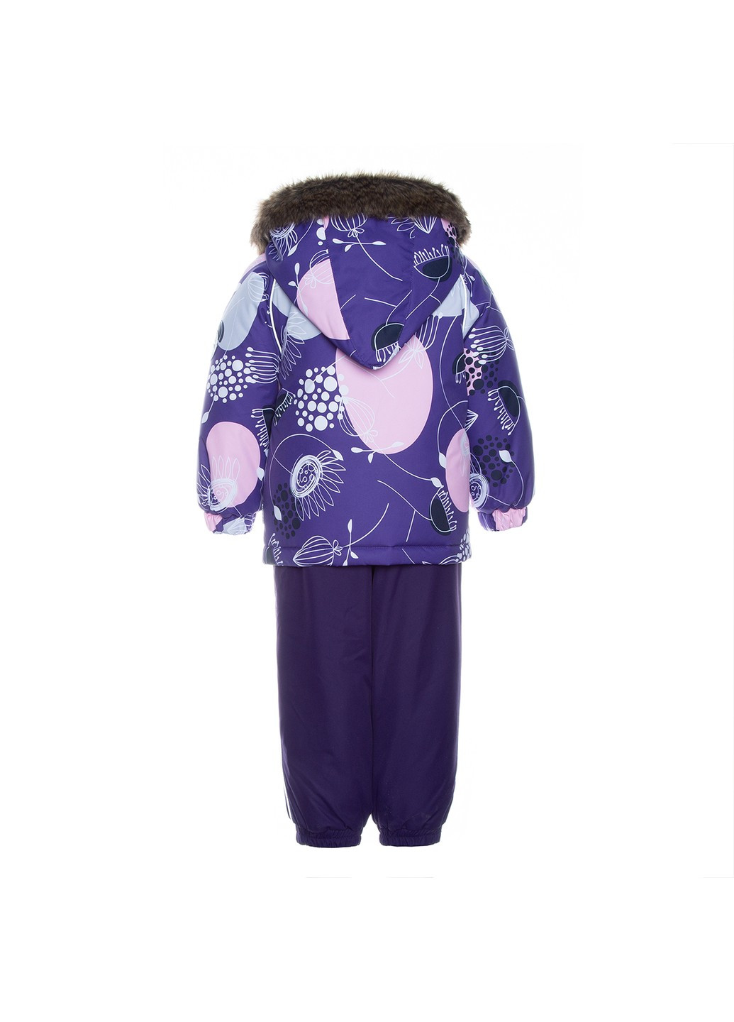 Лиловый зимний комплект зимний (куртка + полукомбинезон) avery Huppa