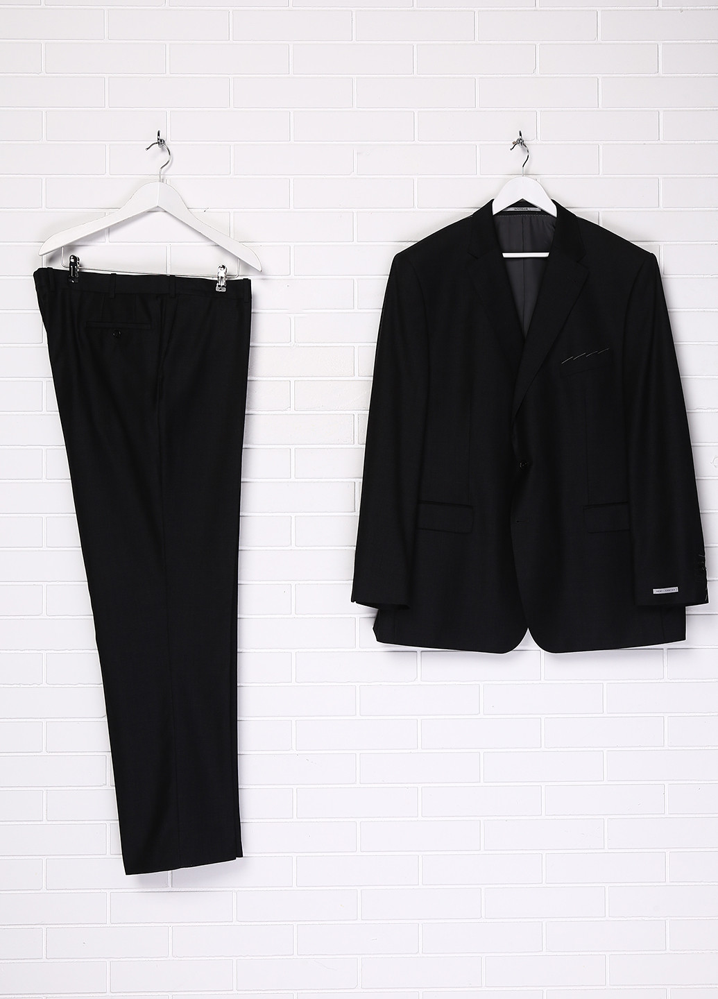 Грифельно-сірий демісезонний костюм (піджак, брюки) брючний Baumler