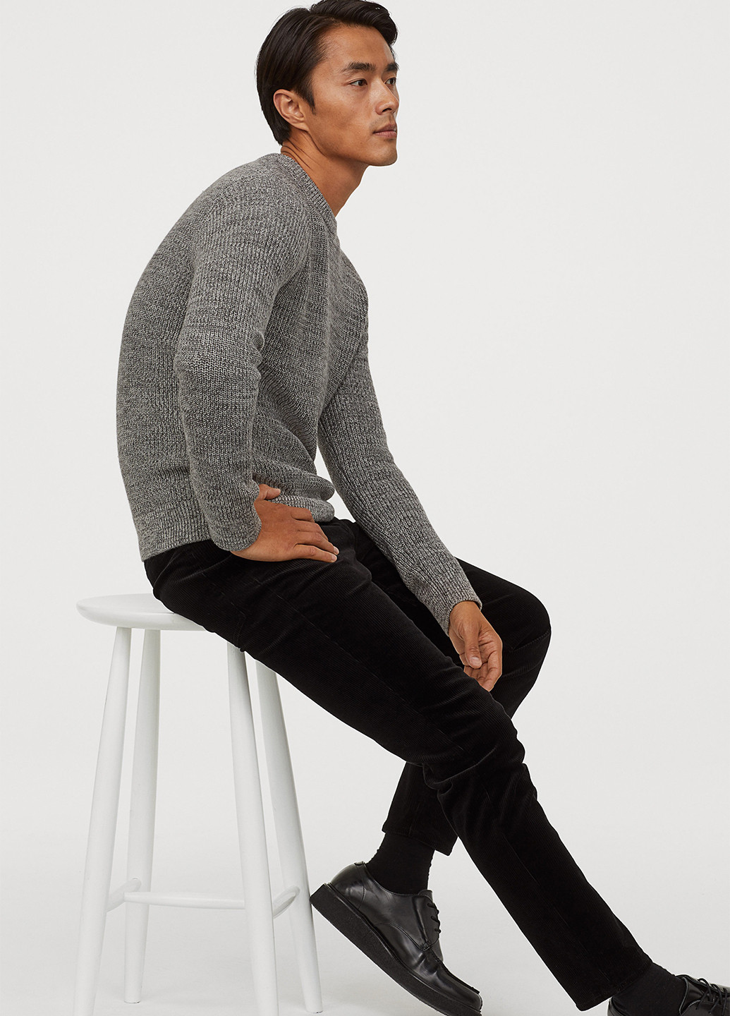 Сірий зимовий светр джемпер H&M