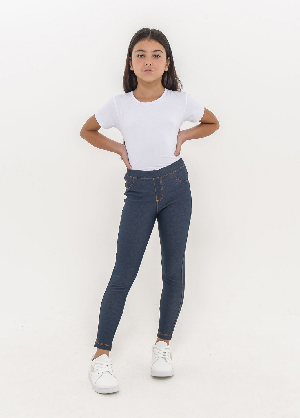 Светло-синие демисезонные джеггинсы Piazza Italia