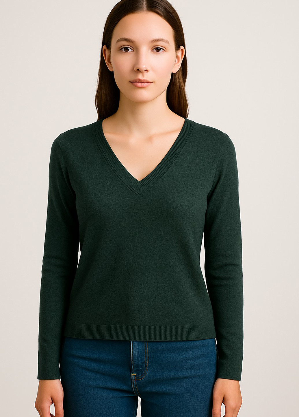 Темно-зелений демісезонний пуловер пуловер Sassofono