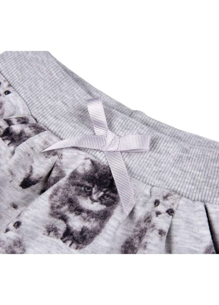 Сірий демісезонний костюм десткий кофта та штани сірий меланж (7874-86g-gray) Breeze
