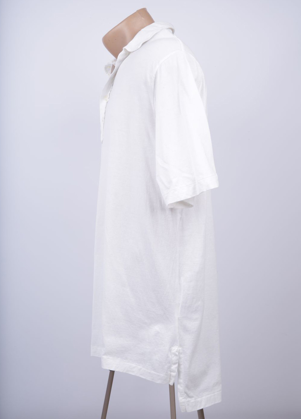 Белая женская футболка-поло Ralph Lauren однотонная