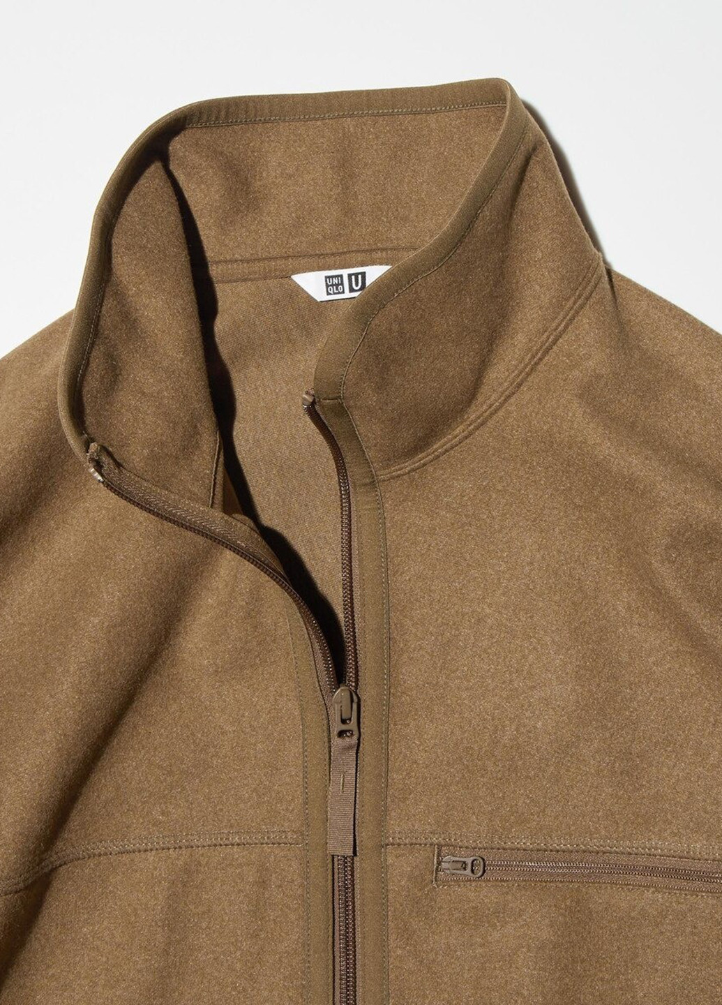 Коричневая демисезонная куртка Uniqlo