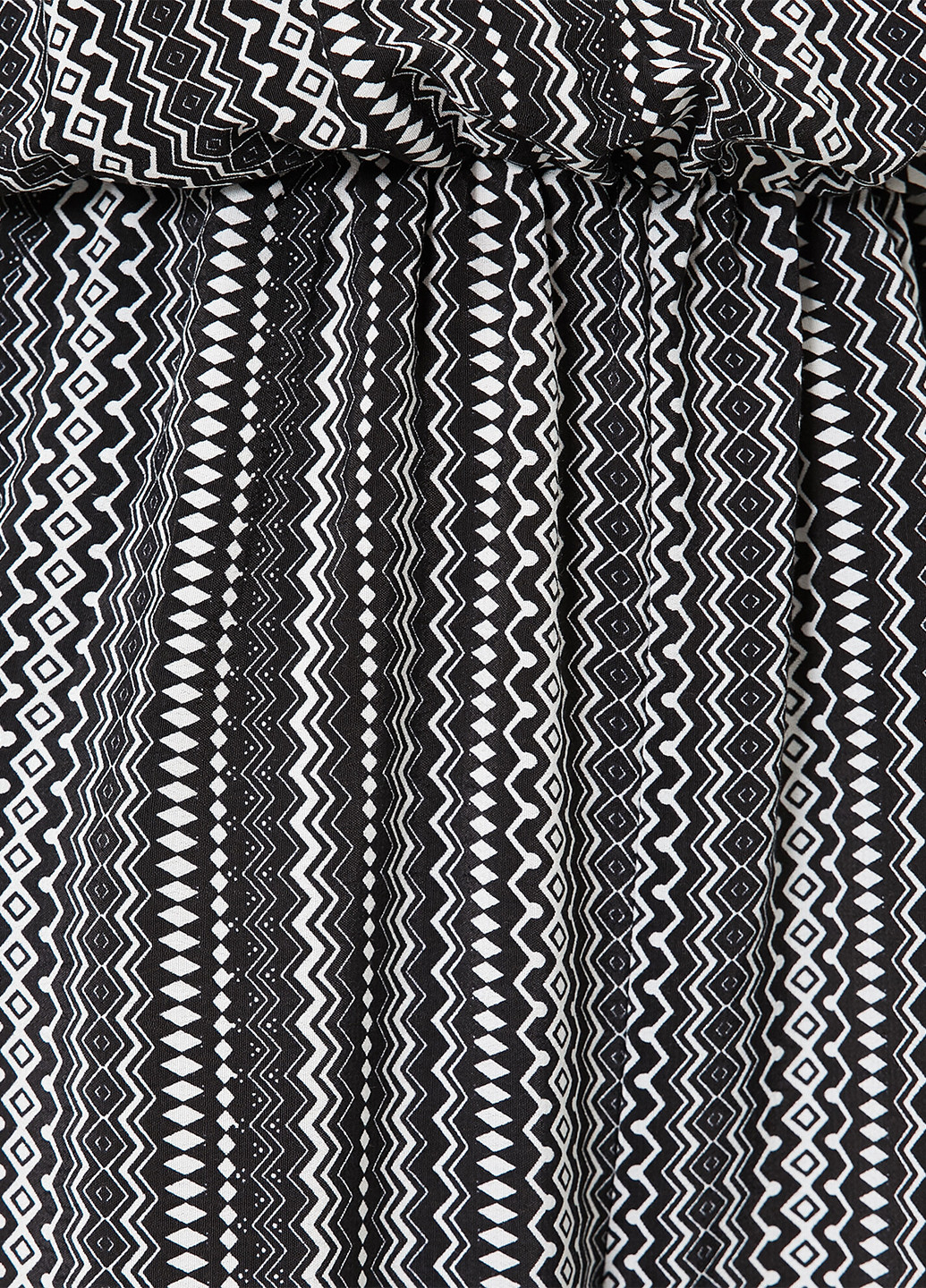 Комбинезон KOTON комбинезон-брюки орнамент чёрно-белого кэжуал вискоза