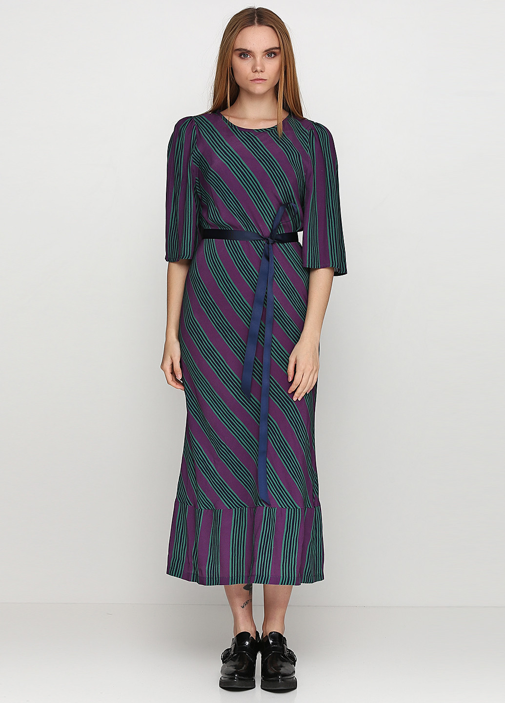Комбинированное кэжуал платье Paolo Casalini с геометрическим узором