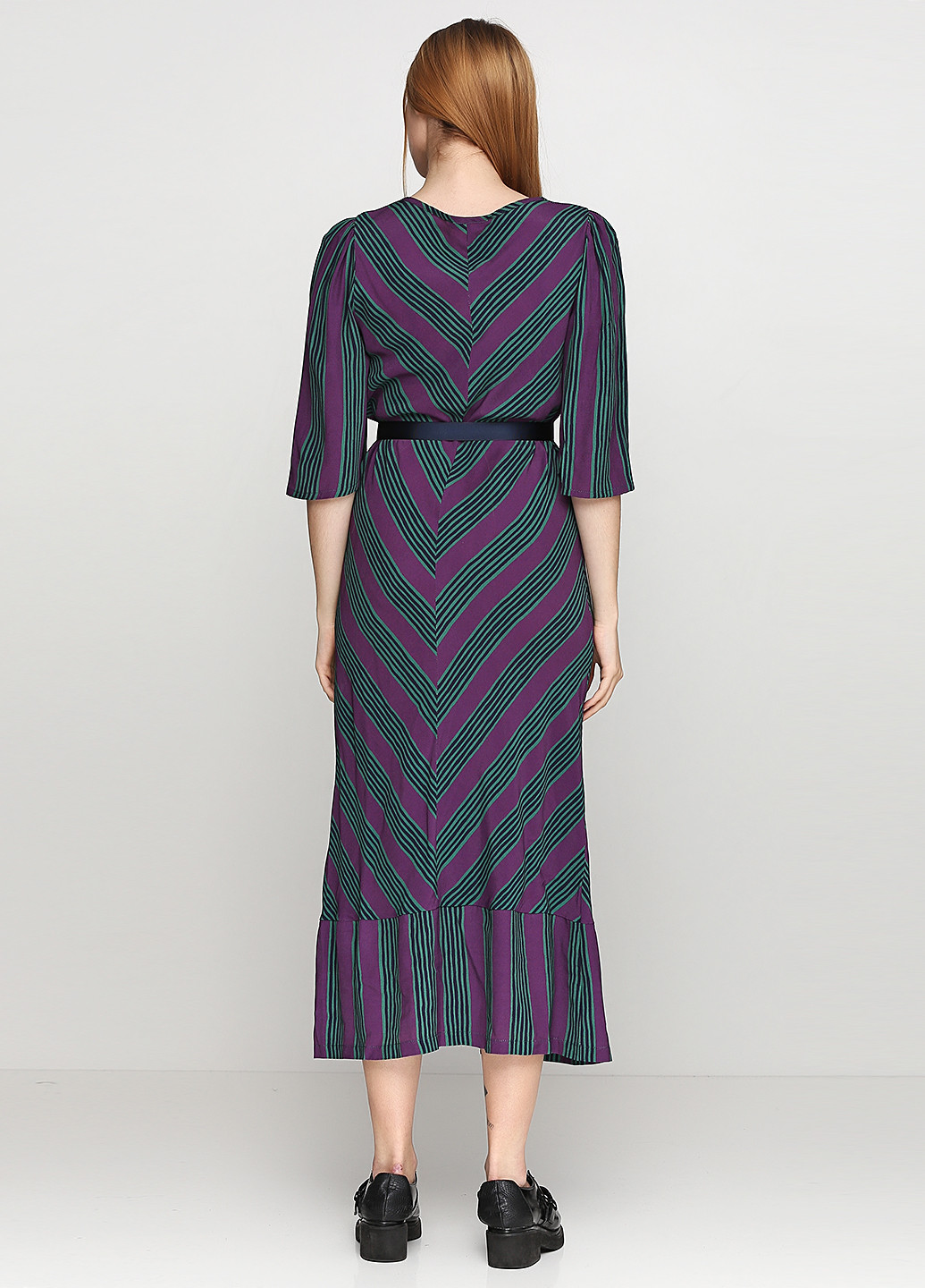Комбинированное кэжуал платье Paolo Casalini с геометрическим узором