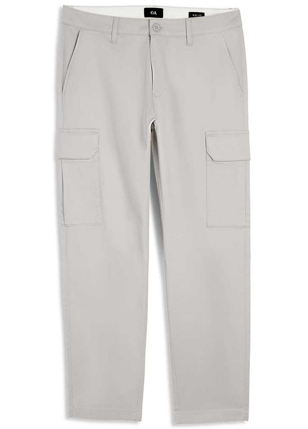 Светло-серые кэжуал демисезонные карго брюки C&A