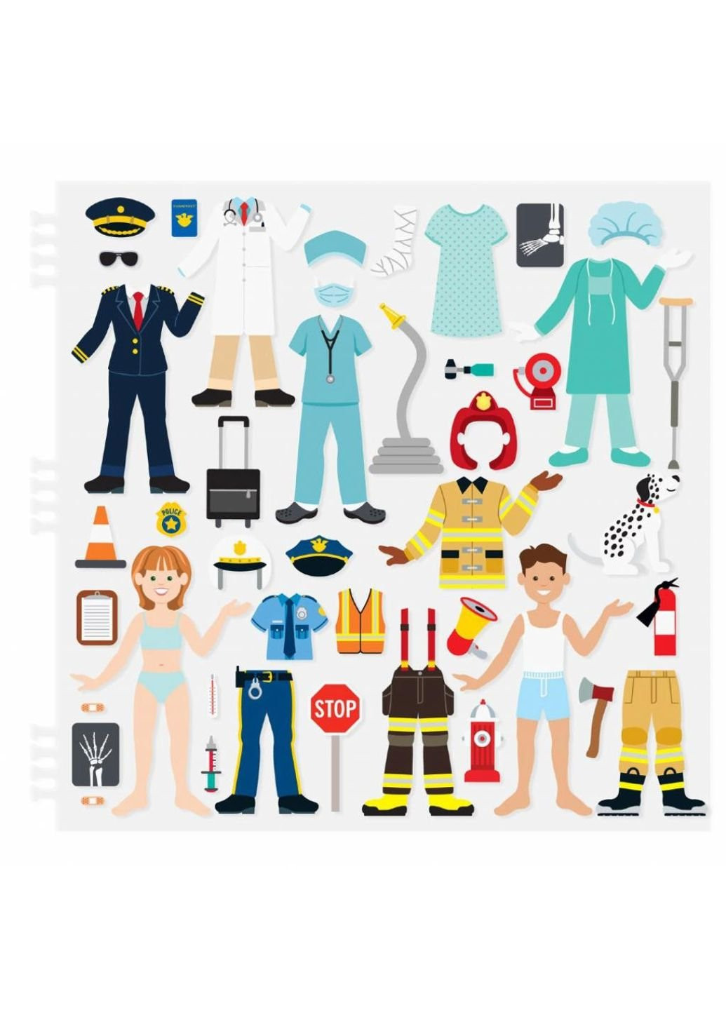 Набор для творчества Объемные наклейки Профессии (MD9426) Melissa&Doug (254066810)