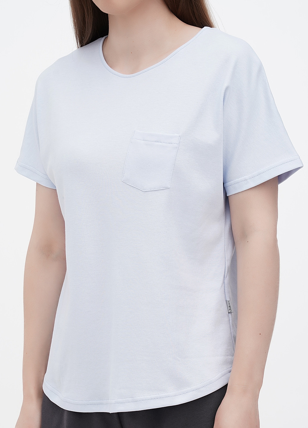 Світло-блакитна всесезон піжама (футболка, шорти) футболка + шорти Chikiss