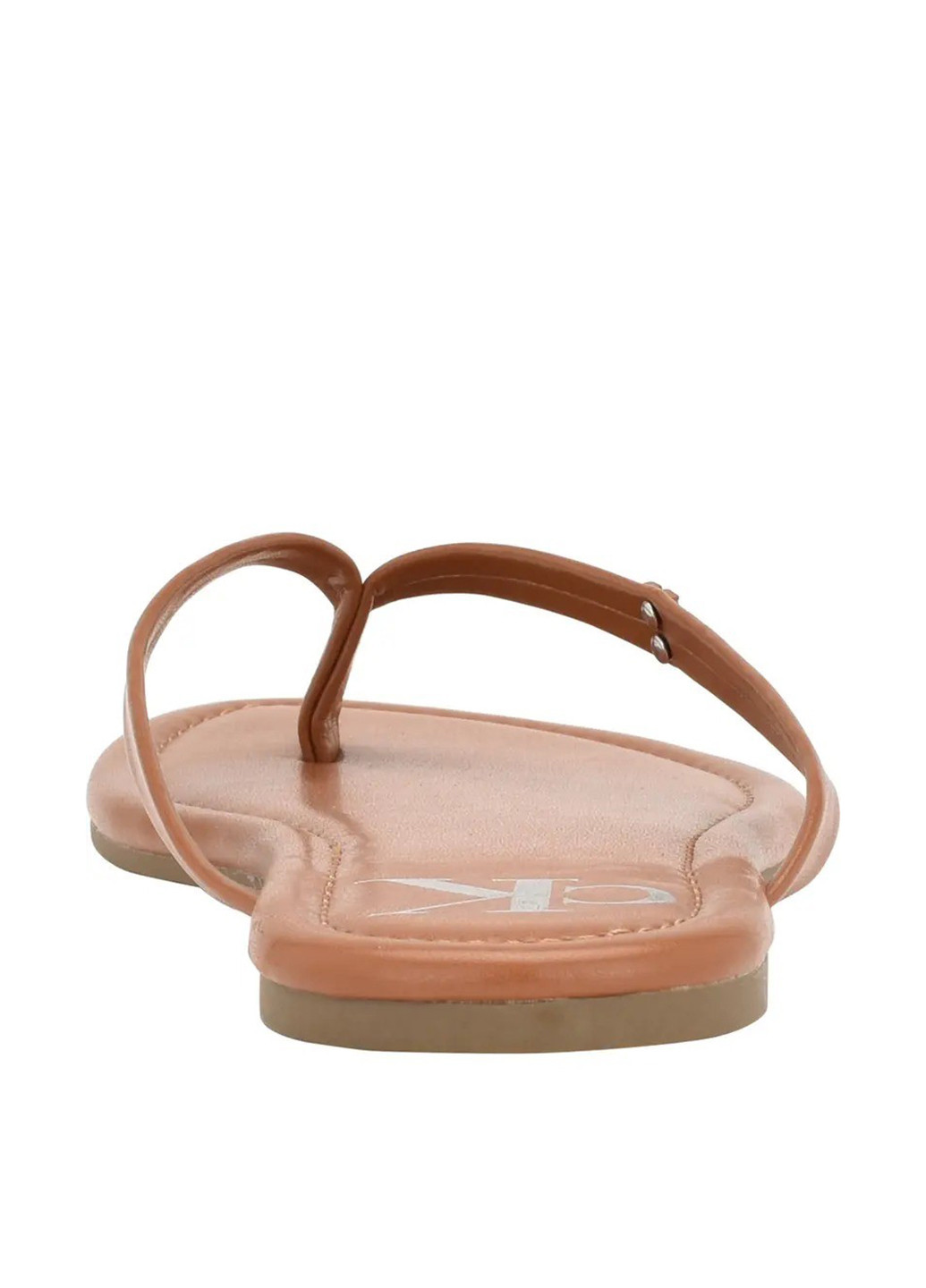 Коричневые кэжуал вьетнамки Calvin Klein с логотипом