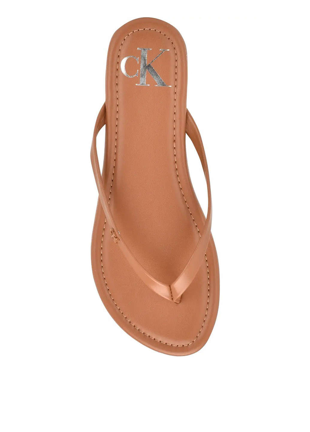 Коричневые кэжуал вьетнамки Calvin Klein с логотипом