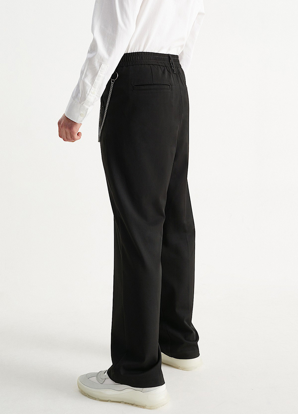 Черные кэжуал демисезонные прямые брюки C&A