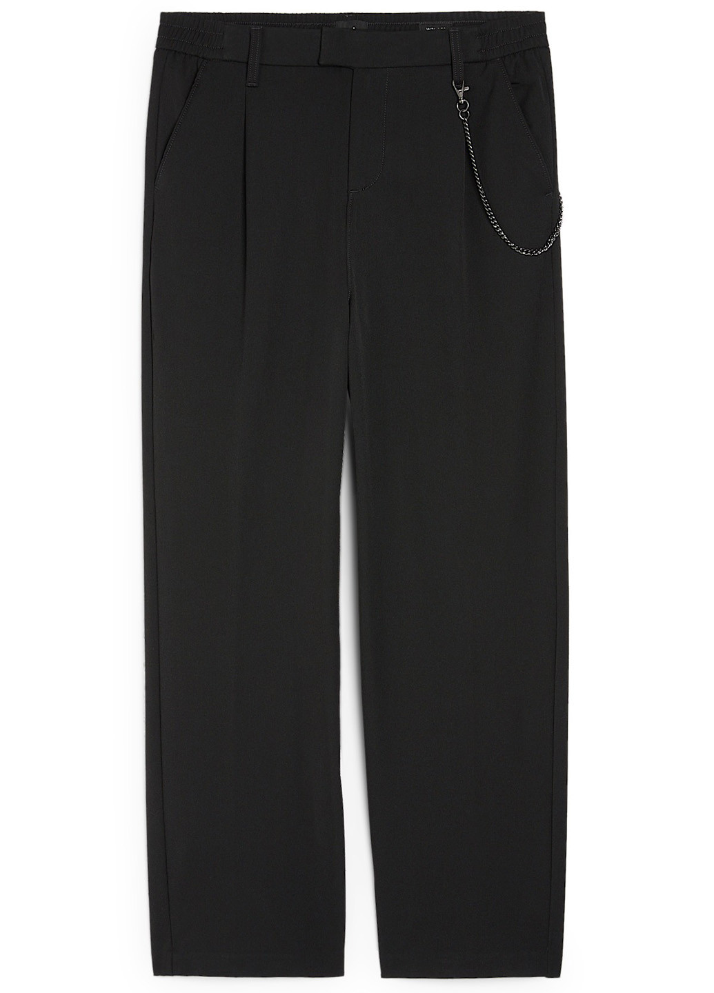 Черные кэжуал демисезонные прямые брюки C&A