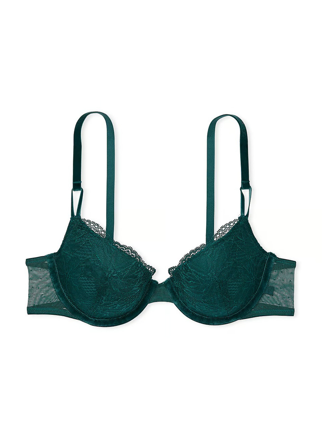 Темно-зелений демісезонний комплект (бюстгальтер, трусики) Victoria's Secret