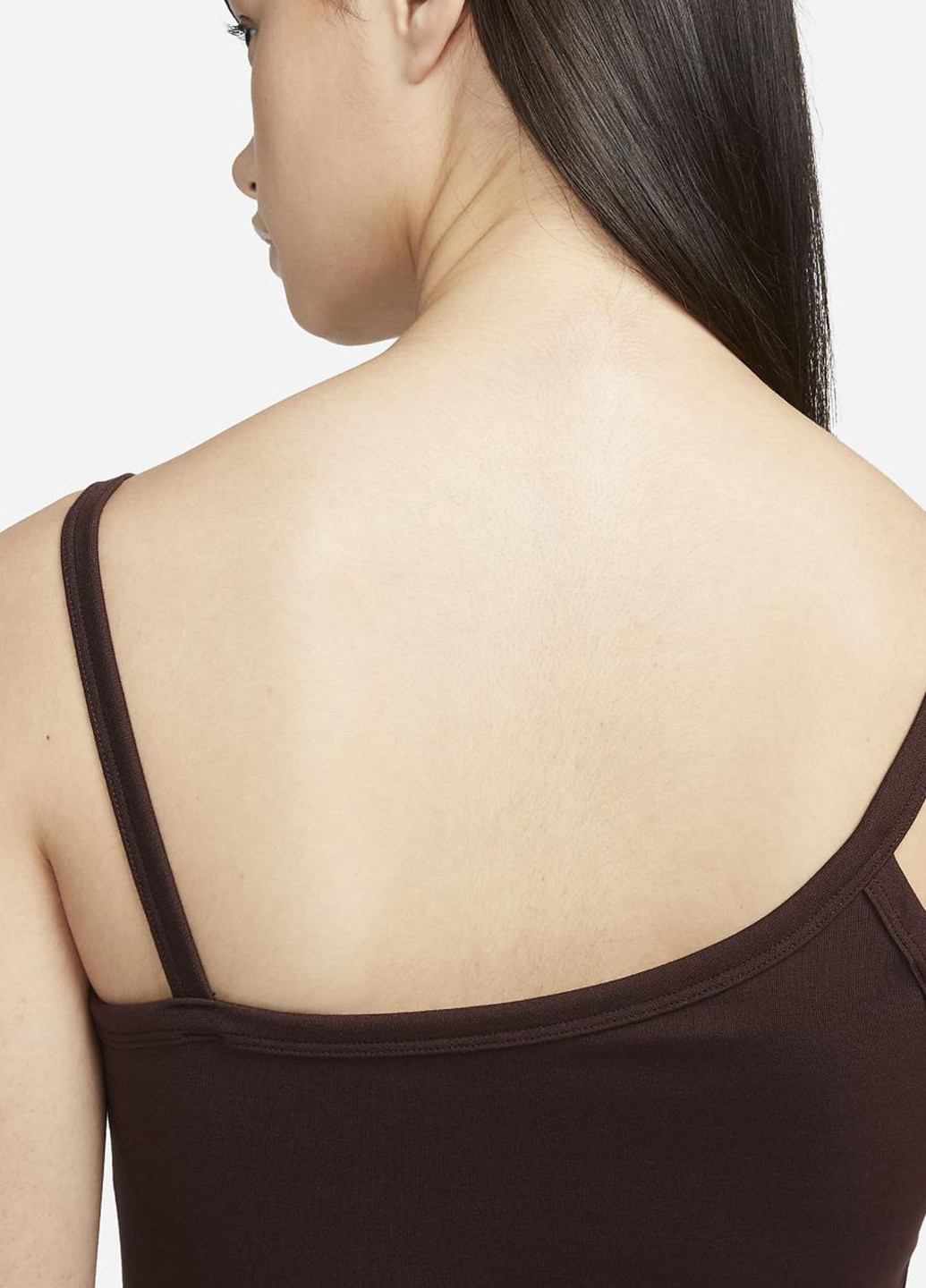 Коричневое спортивное платье dv7934-227 силуэтная Nike однотонное