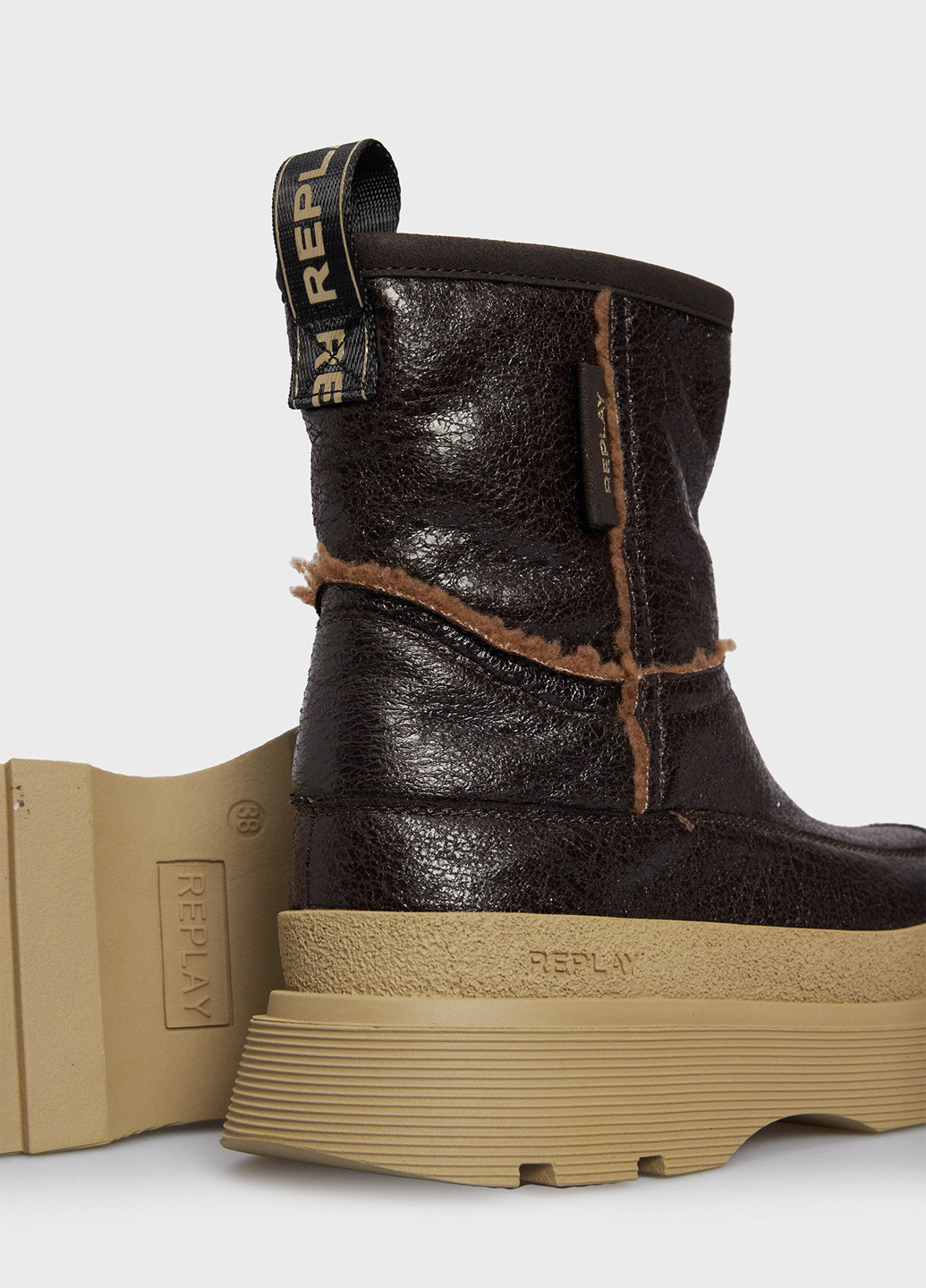 Зимние ботинки Replay с логотипом из полиуретана