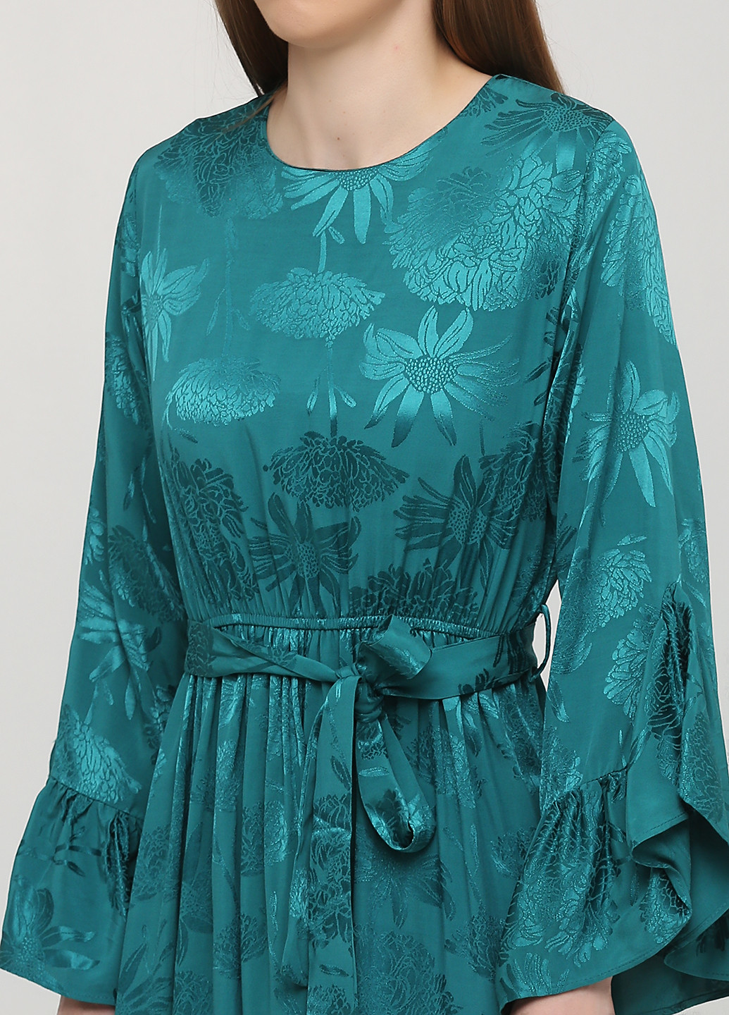 Зелена кежуал плаття, сукня Bebe Plus з квітковим принтом