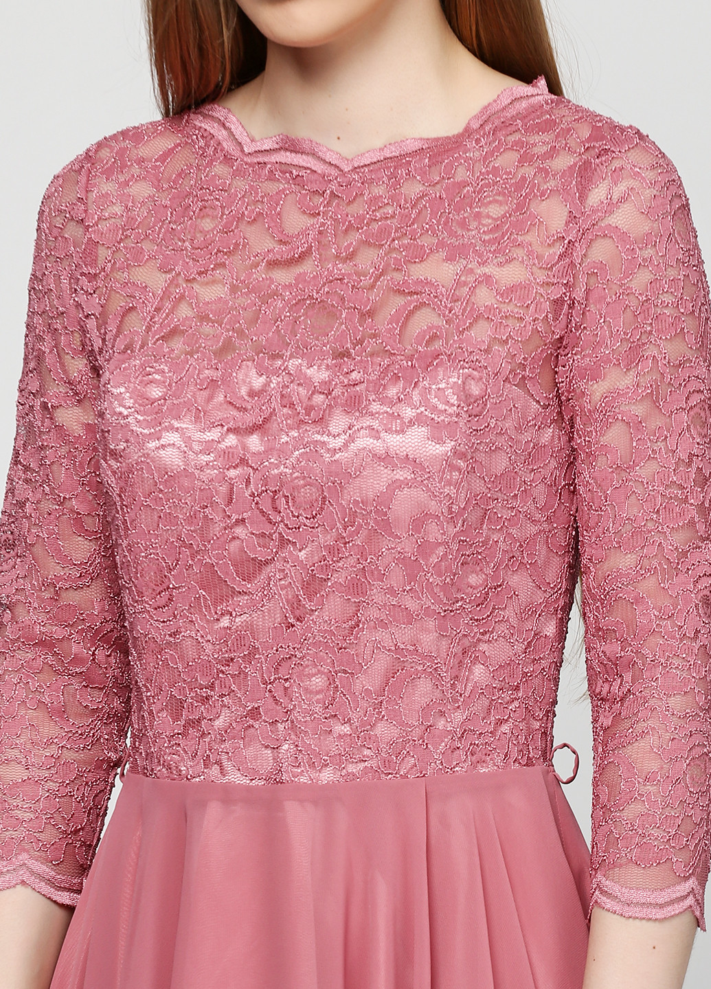 Розовое коктейльное платье Swing однотонное