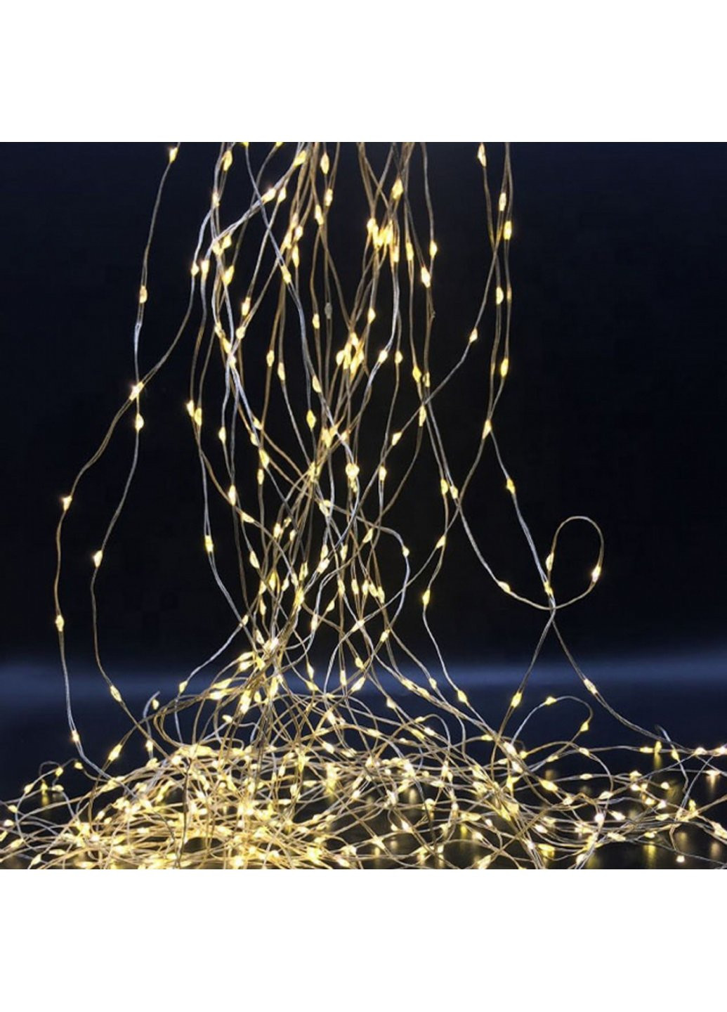 Гирлянда Novogod`ko Конский хвост, медн.провода 220 LED,тепл.бел, 2,2м (974228) Power (254593232)