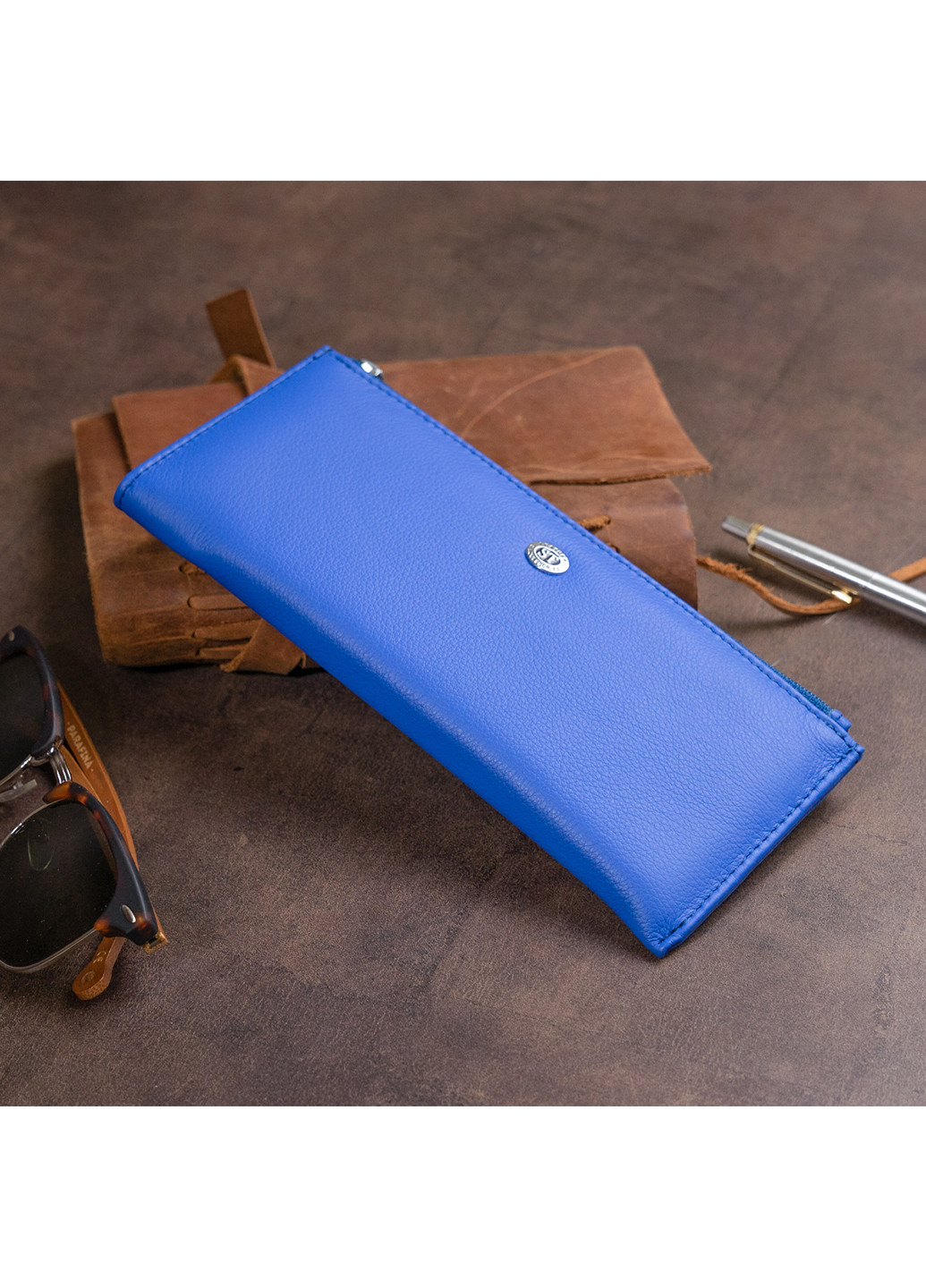 Жіночий шкіряний гаманець 19х9,5х2,5 см st leather (252129187)