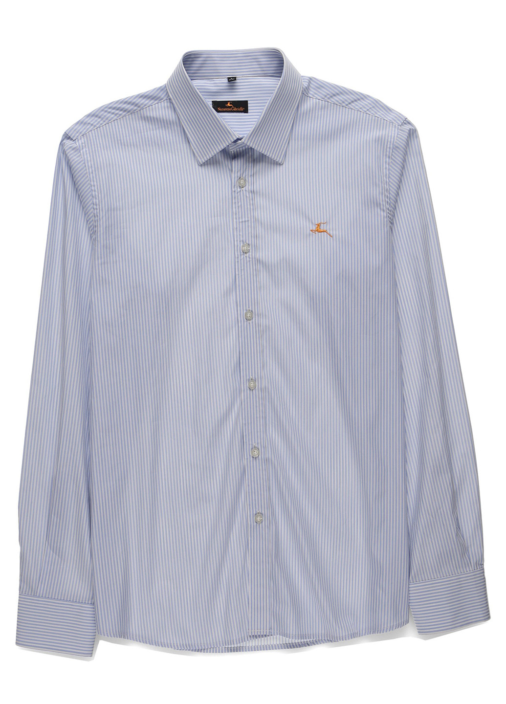 Светло-голубой классическая, кэжуал рубашка в полоску Nazarenogabrielli