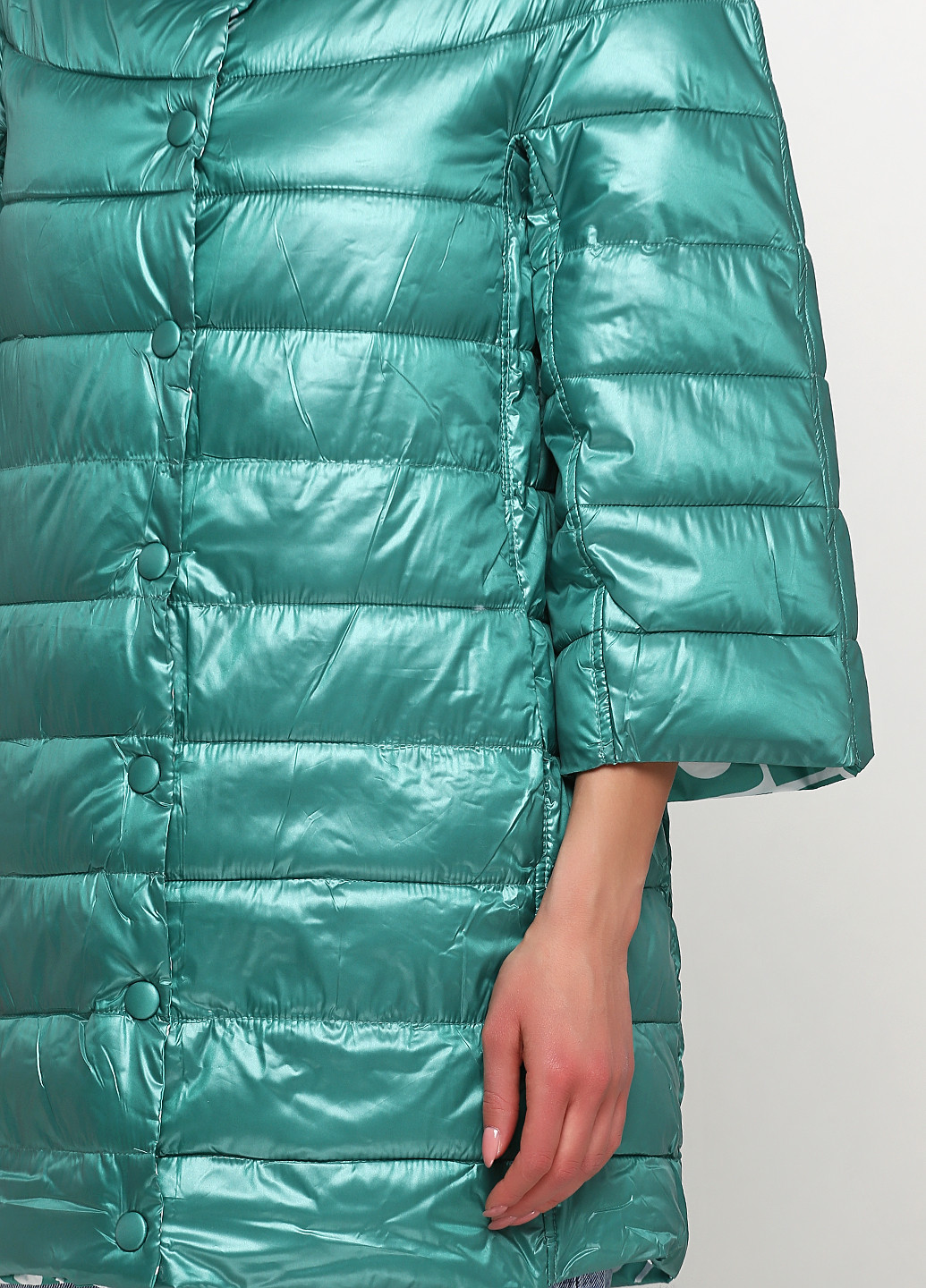 Зеленая демисезонная куртка двусторонняя W Collection