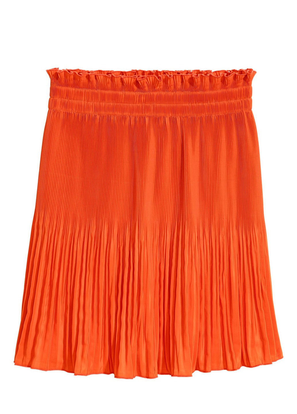 Оранжевая однотонная юбка H&M
