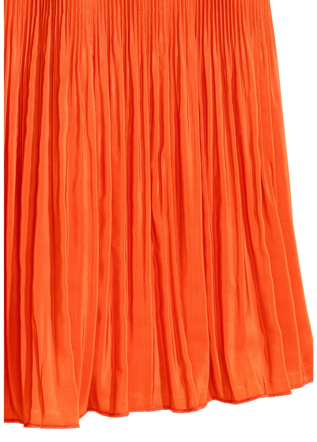 Оранжевая однотонная юбка H&M