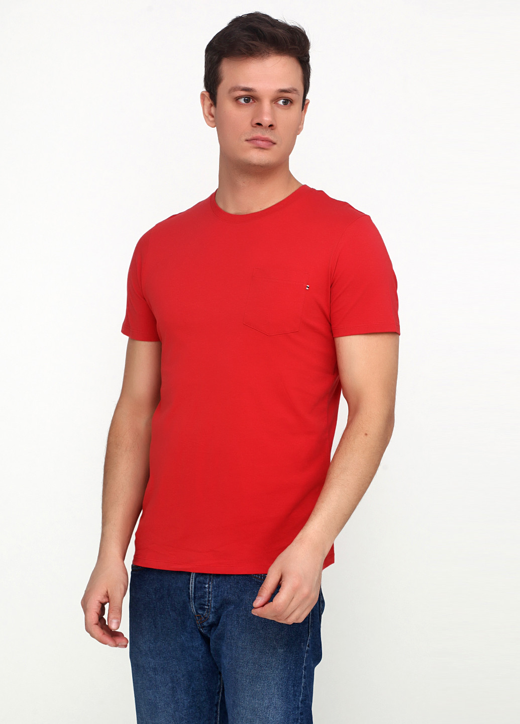 Светло-красная футболка Jack & Jones