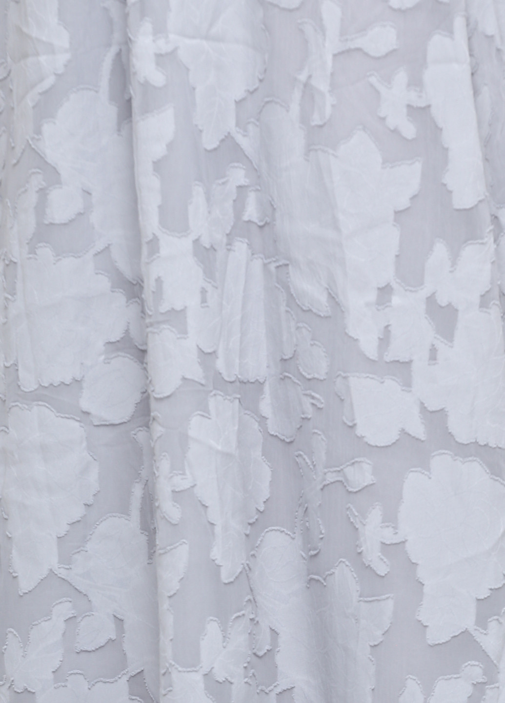 Светло-серое кэжуал платье клеш H&M с цветочным принтом