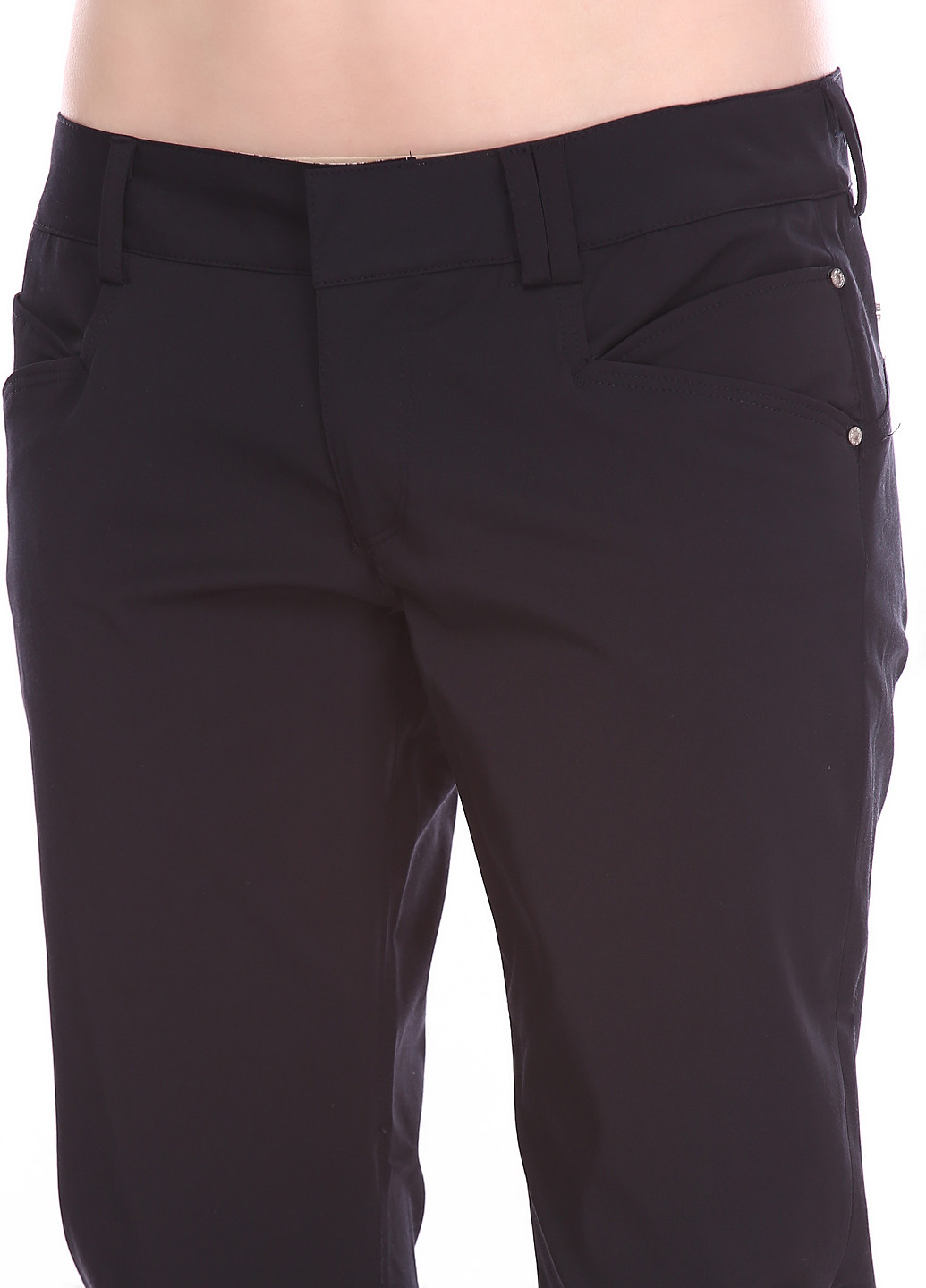 Черные кэжуал демисезонные прямые брюки Amy Gee