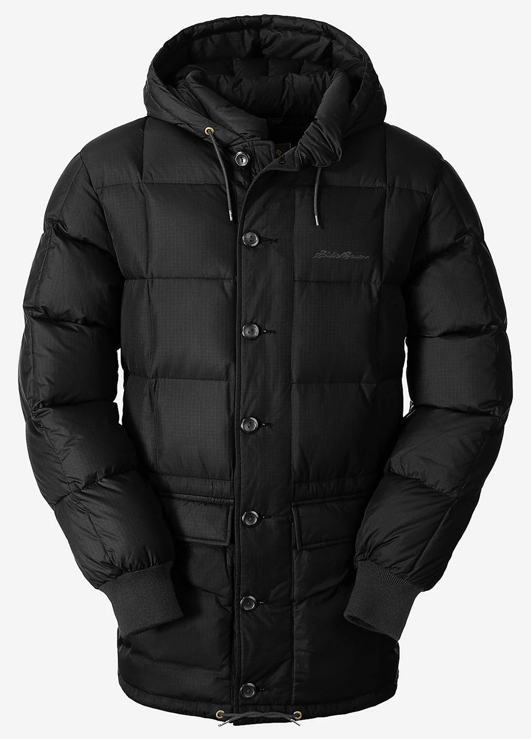 Черная зимняя куртка Eddie Bauer