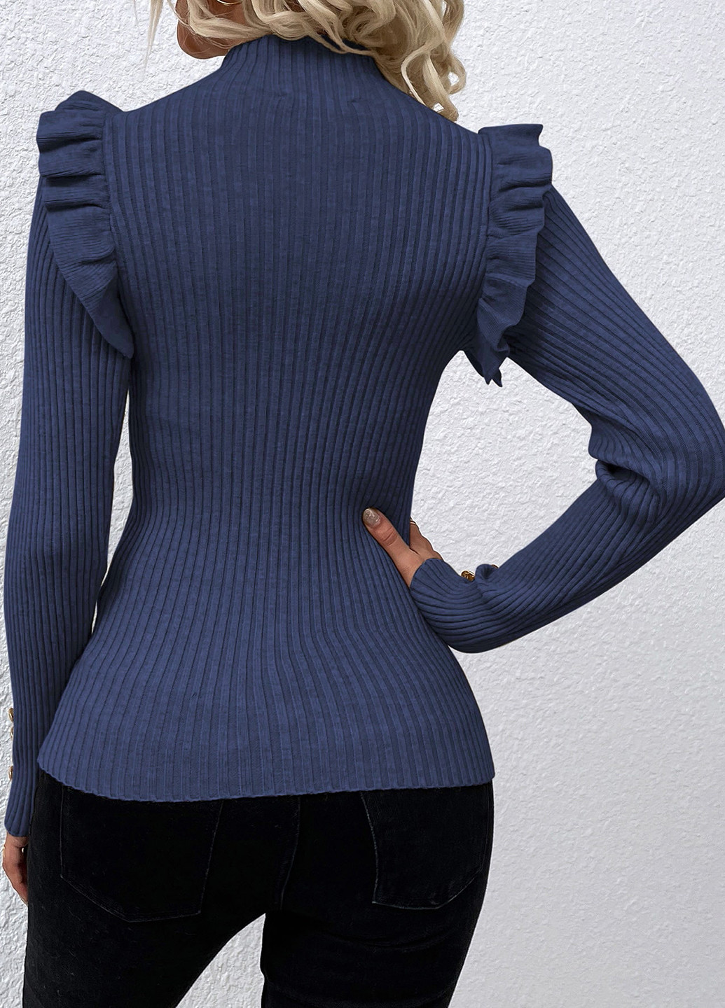 Темно-синий демисезонный джемпер джемпер SHEIN