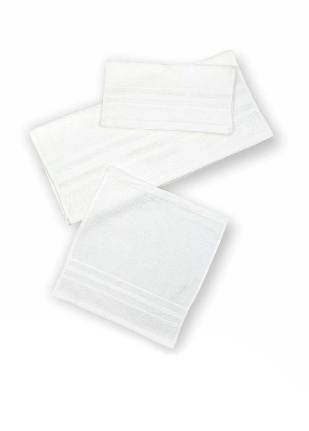 No Brand полотенце, 50х90 см однотонный белый производство - Индия