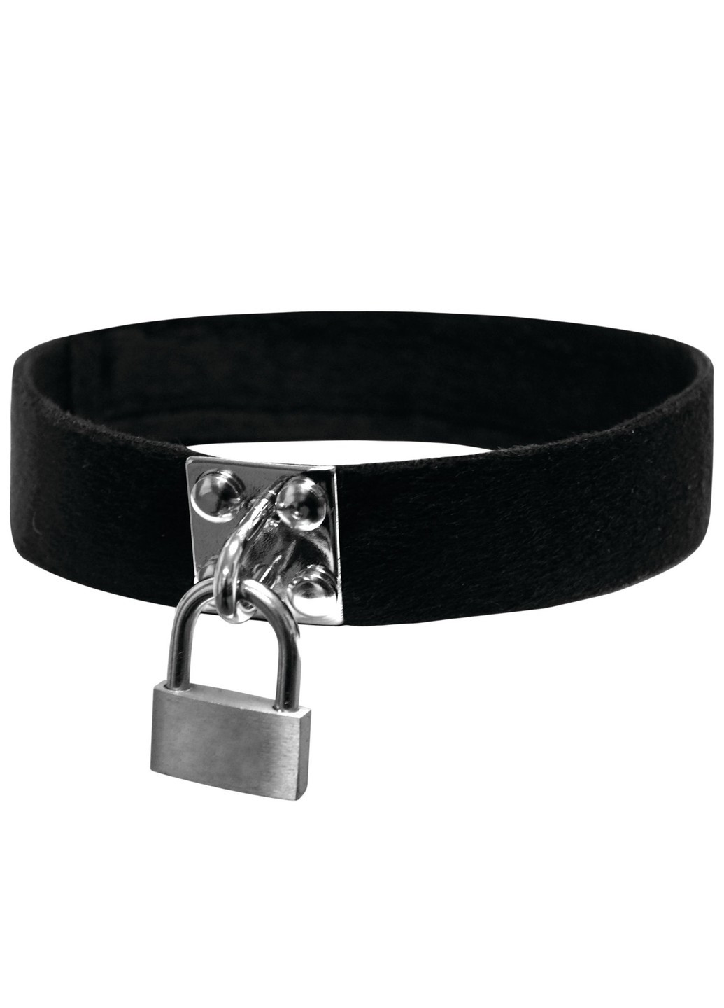 Чокер с замочкомSex And Mischief - Lock & Key Collar, полиэстер, на липучке Sportsheets (254046082)