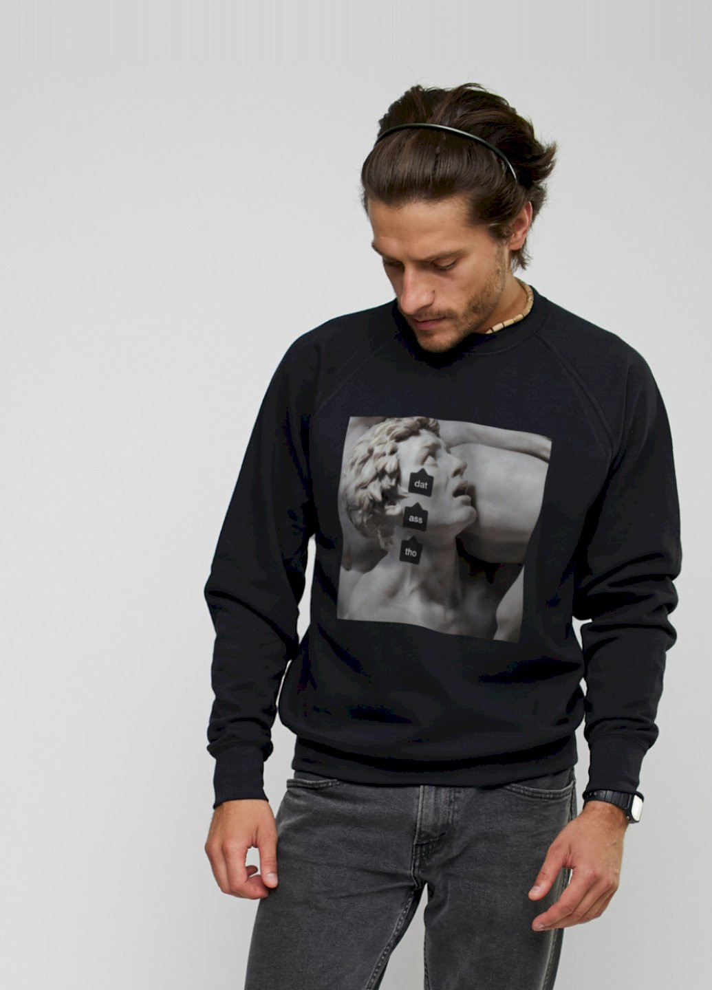 Черный свитшот мужской YAPPI (198688862)