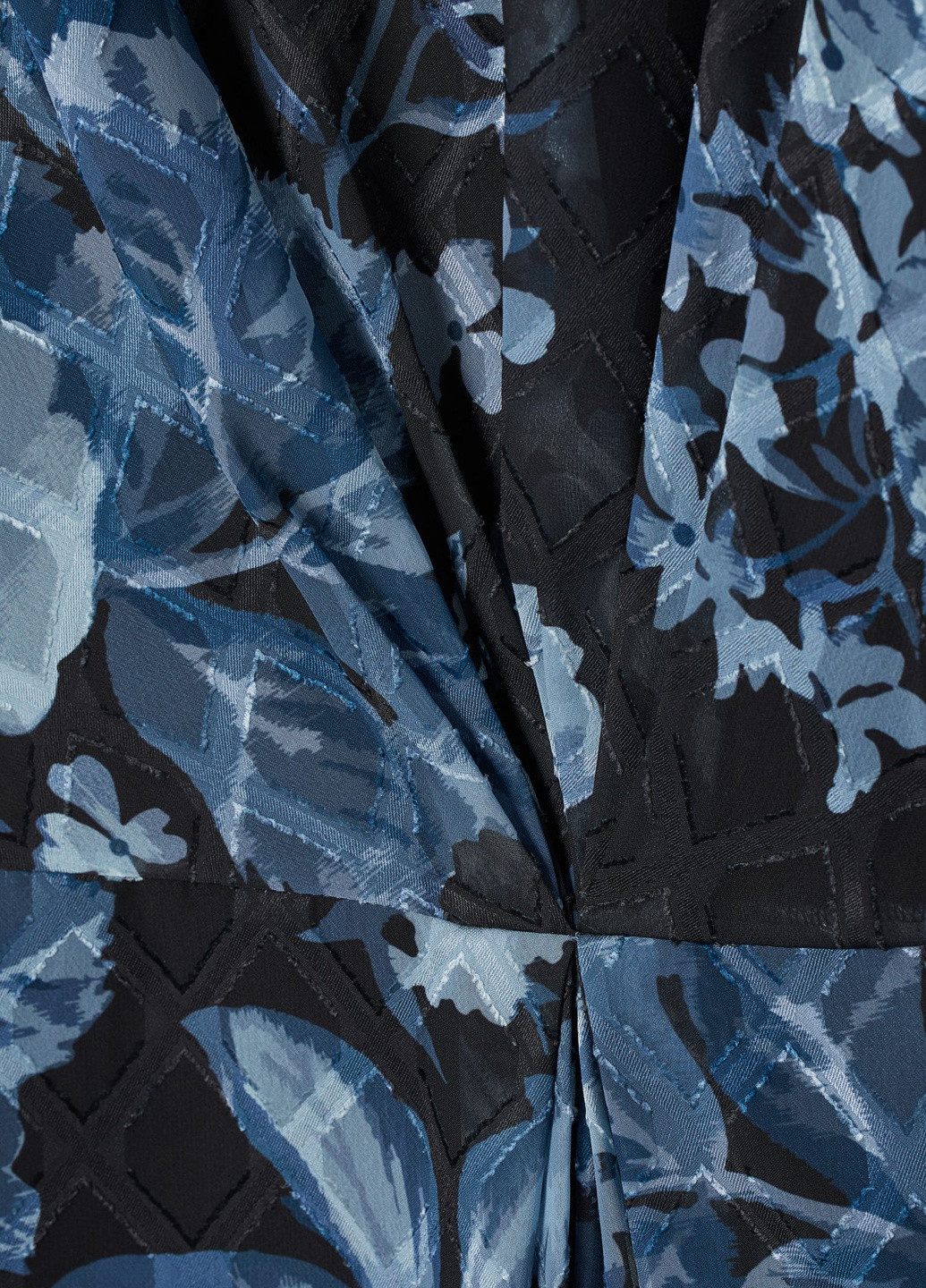 Темно-синее кэжуал платье H&M однотонное