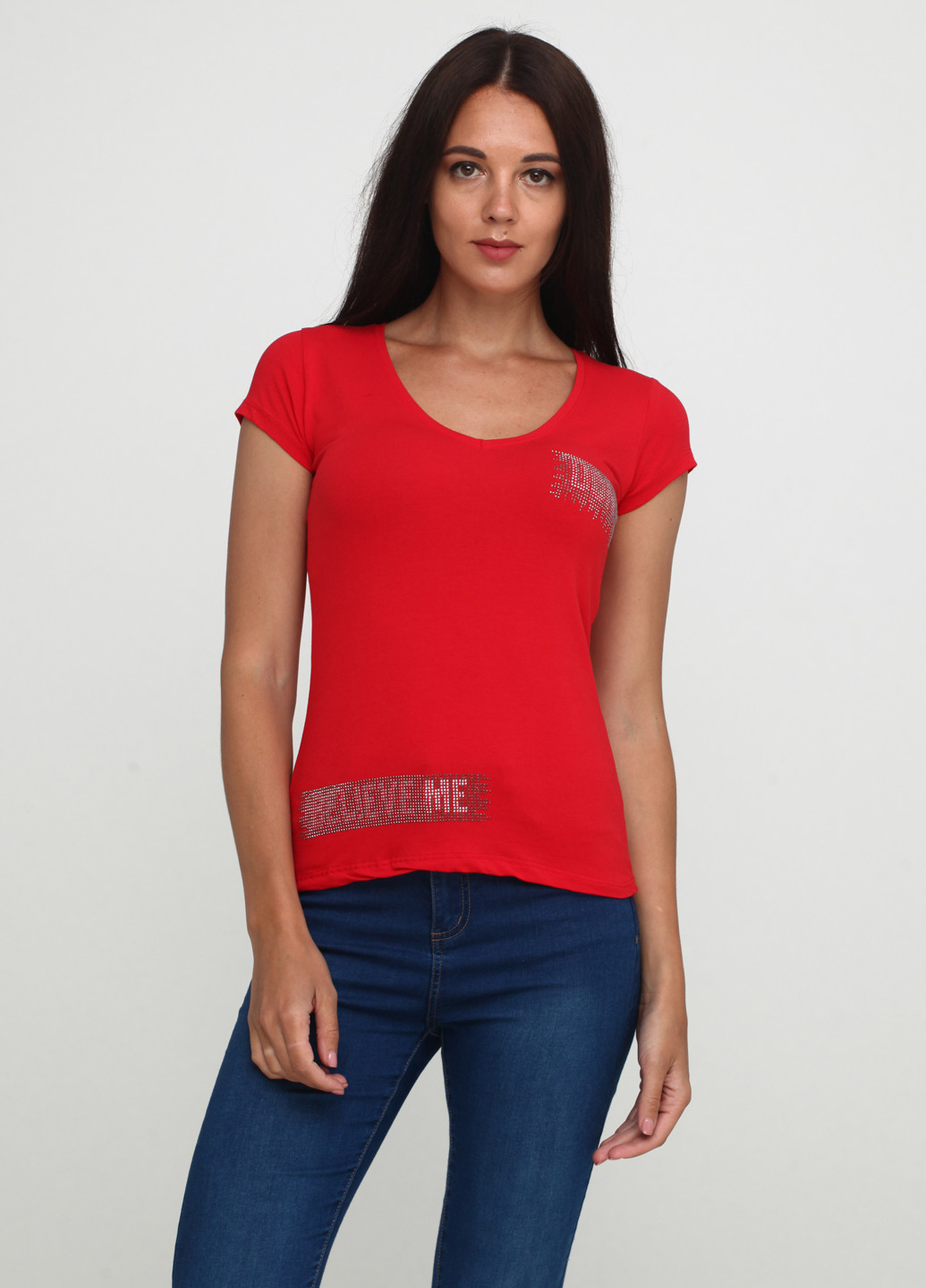 Красная летняя футболка MMC