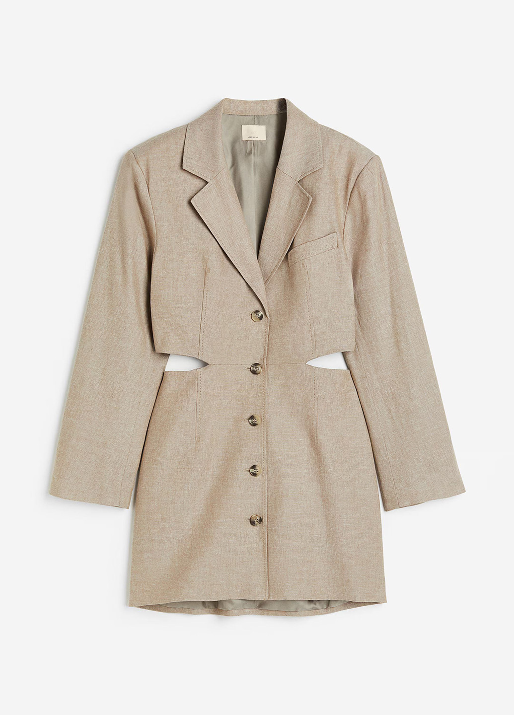 Пісочна кежуал сукня сукня-жакет H&M однотонна