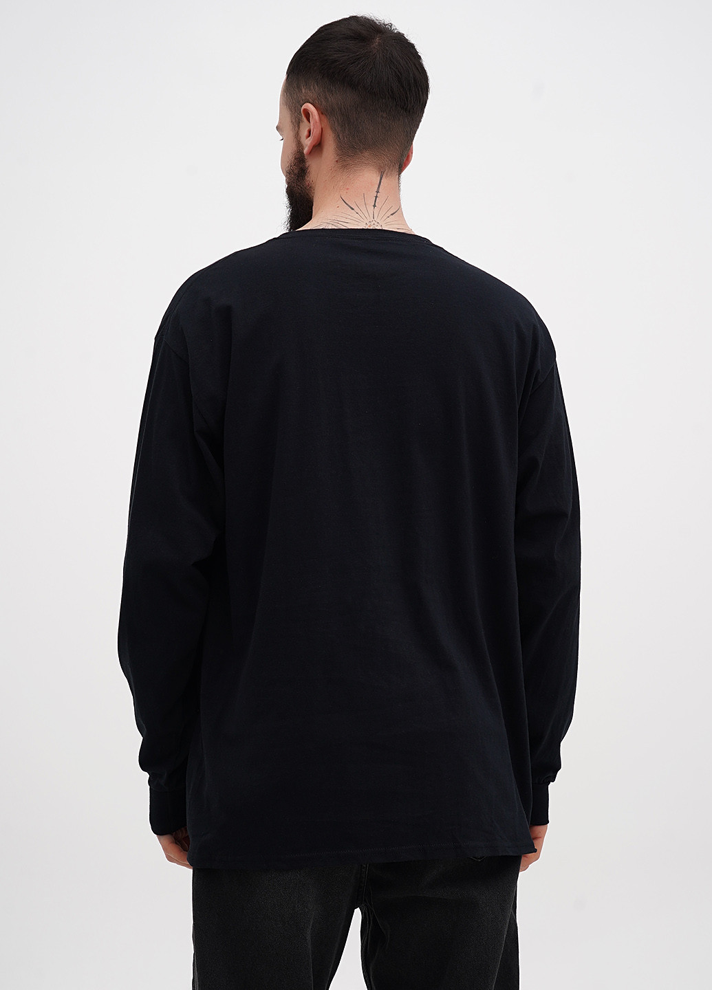 Черный демисезонный кэжуал лонгслив Ripple Junction с надписями